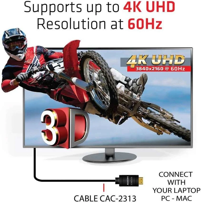 Club 3D High Speed mit Ethernet HDMI 2.0 Kabel 4K60Hz, UHD, RedMere, 10m