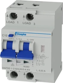 Doepke Fehlerlichtbogen-Schutzeinrichtungen DAFDD 1 C10/0,03/2-A KV