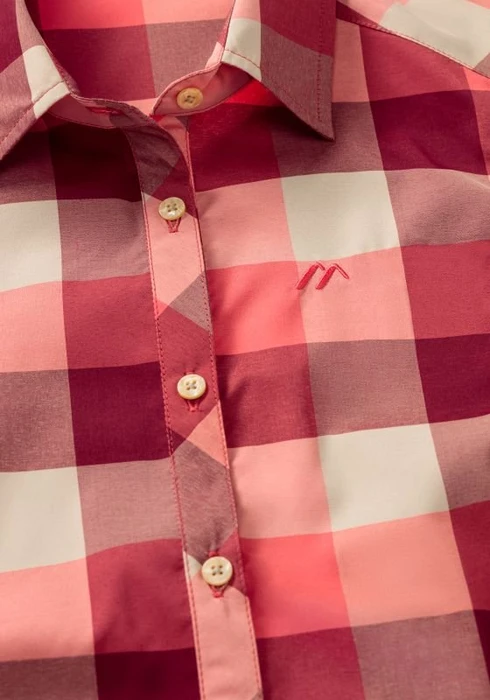 Maier Sports Sana Hemd ärmellos red check (Damen)