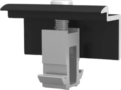 K2 Systems DomeClamp Endklemme 30-50mm, schwarz eloxiert