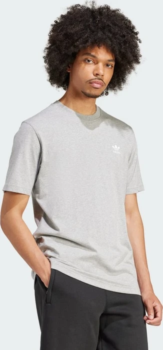 adidas Trefoil Essentials T-Shirt kurzarm medium grey heather (Herren)