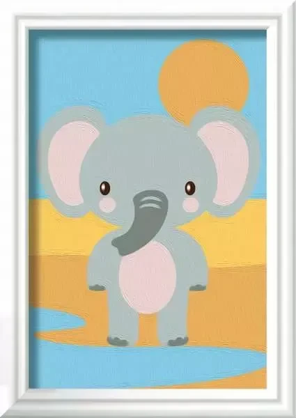Ravensburger Malen nach Zahlen CreArt Süßer Elefant