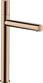 Hansgrohe Axor Uno Waschbeckenarmatur 260 mit Zerogriff für Aufsatzwaschtische und Ablaufgarnitur polished red gold