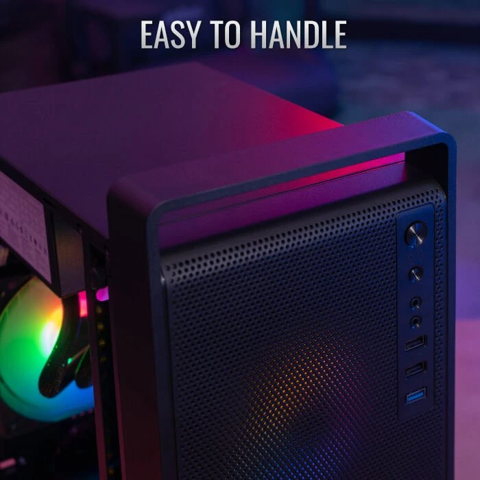 AeroCool CS-109 [V1] Black, Glasfenster