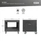 Digitus Audio Video Rack 19" AVS/Equipment Rack 8HE, mit Rollen, unmontiert, RAL 9005, 460mm tief Vorschaubild
