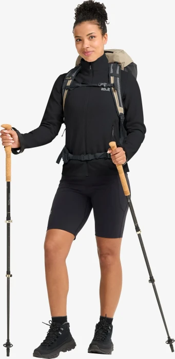 Jack Wolfskin Ridge Hike Fz Jacke schwarz (Damen)