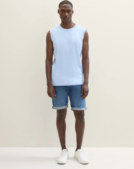 Tom Tailor Josh Jeansshorts Jeans used light stone blue denim (Herren)