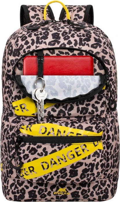 RivaCase Erebus 5421 Stadtrucksack Laptop Rucksack 13.3", leopard