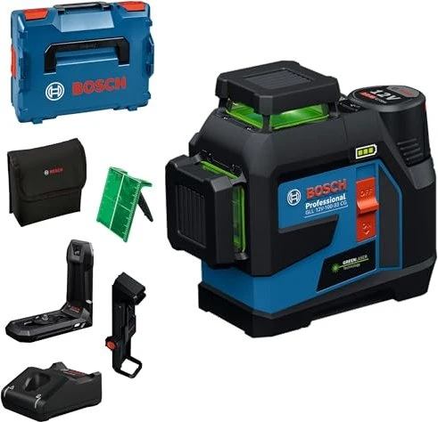 Bosch Professional GLL 12V-100-33 CG Akku-/Batterie-Linienlaser inkl. L-Boxx + Akku 2.0Ah