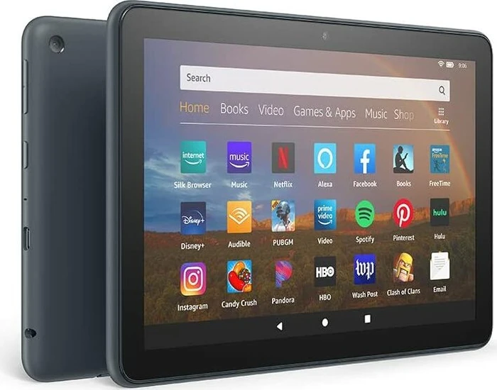 Amazon Fire HD 8 Plus KFONWI 2020, mit Werbung, Slate, 32GB