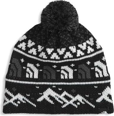The North Face Cabin Ski Tuke Beanie tnf black jacquard/pom