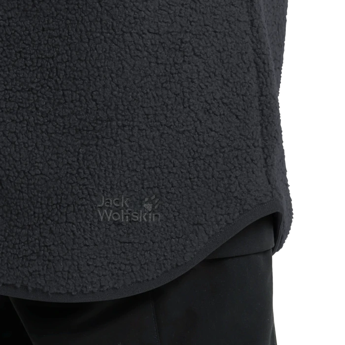 Jack Wolfskin High Curl Coat Funktionsmantel schwarz (Junior)