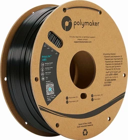 Polymaker PolyLite ABS, schwarz, Spule, 1.75mm, 1.00kg