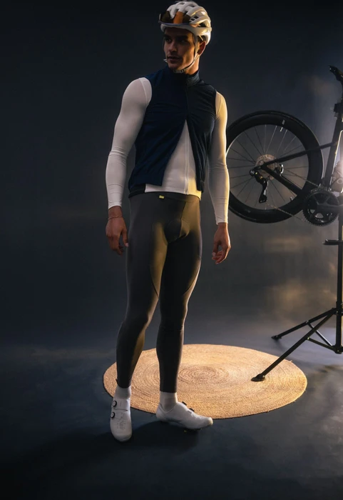 Gonso Sitivo Tight Bib Fahrradhose lang mercury gray/skydiver (Herren)