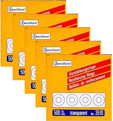 Avery-Zweckform Verstärkungsringe transparent, 5er-Pack