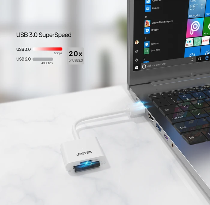 Unitek Multi-Slot-Cardreader, USB-A 3.0 [Stecker]