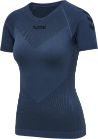 hummel Seamless Jersey Funktionsshirt kurzarm dark denim (Damen)