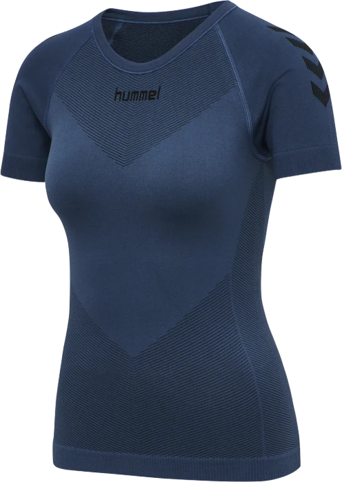 hummel Seamless Jersey Funktionsshirt kurzarm dark denim (Damen)