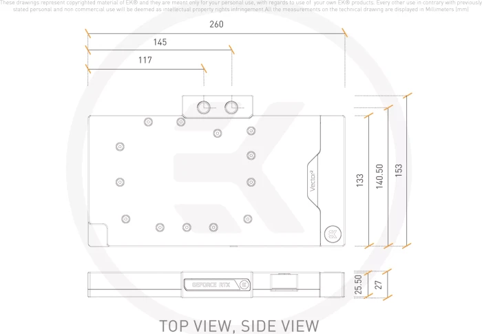EK Water Blocks Quantum Line EK-Quantum Vector² Strix/TUF RTX 4090 D-RGB White Edition, Nickel, Acryl
