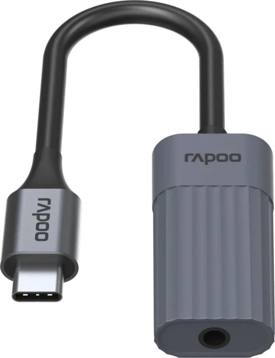 Rapoo UCA-1012 Audio Adapter, 1x USB-C [Stecker]