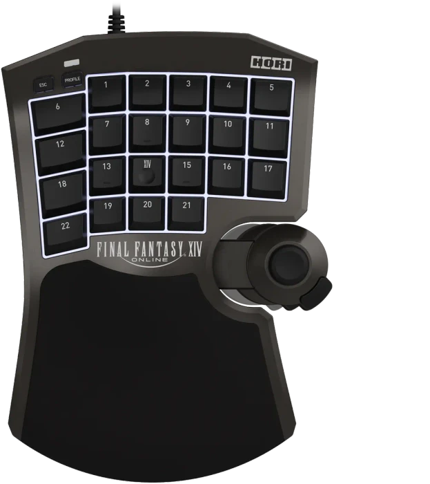 Hori Tactical Assault Commander F14 Final Fantasy XIV Black Edition (PC/PS5/PS4), schwarz, USB