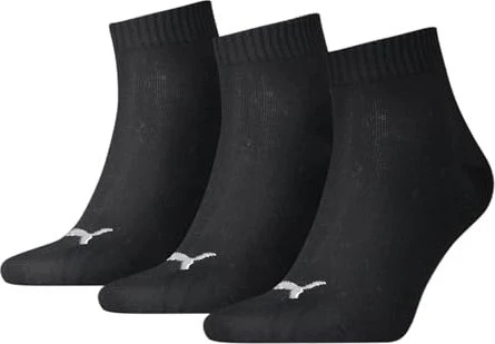 Puma Quarter Socken schwarz, 3 Paare (Herren)