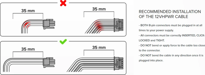 Seasonic 12VHPWR Cable, 600W PCIe 5.0 12VHPWR, 2x 8-Pin PCIe Stecker auf 16-Pin PCIe 5.0 12VHPWR Stecker, Adapterkabel, schwarz, 75cm