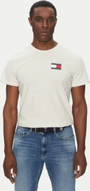 Tommy Hilfiger Tommy-Badge Slim Fit T-Shirt kurzarm oatmeal heather (Herren)
