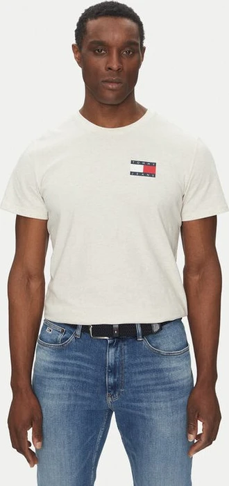 Tommy Hilfiger Tommy-Badge Slim Fit T-Shirt kurzarm oatmeal heather (Herren)