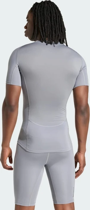 adidas Techfit Training Kompressionsshirt kurzarm grau (Herren)