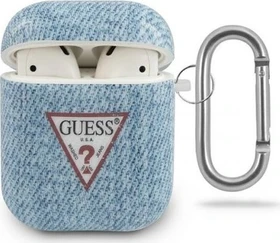 Guess Airpods 1 und 2 Hülle Jeans Collection blau