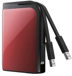 Buffalo MiniStation Extreme HD-PZU3, rot, 1TB, USB 3.0 Micro-B