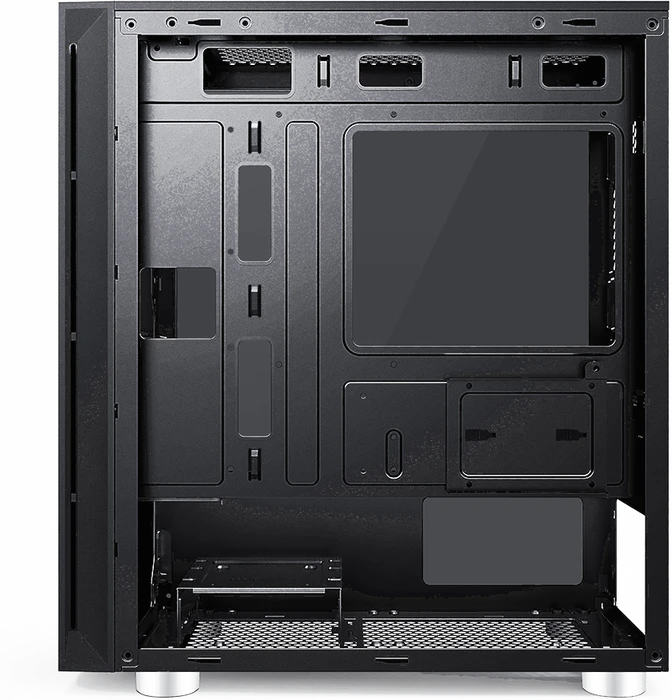 PCCooler Platinum MM200 Mesh, schwarz, inkl. Lüfter, Glasfenster