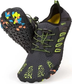 Aquaget Badeschuhe black/lime