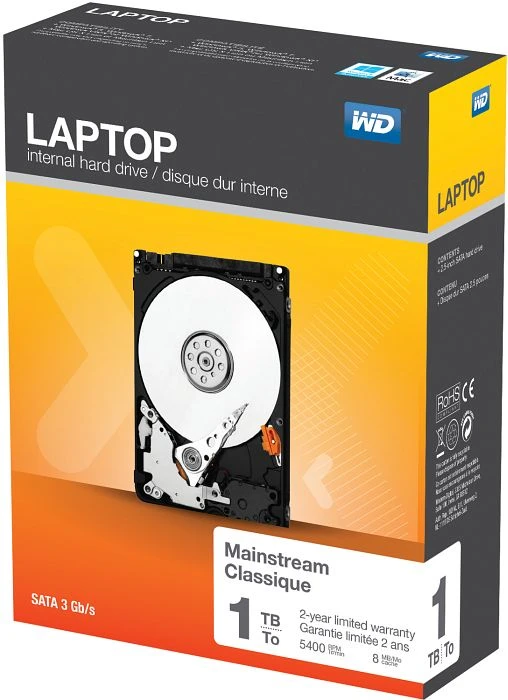 Western Digital WD Laptop Everyday 1TB, 512e / 2.5" / SATA 6Gb/s, retail