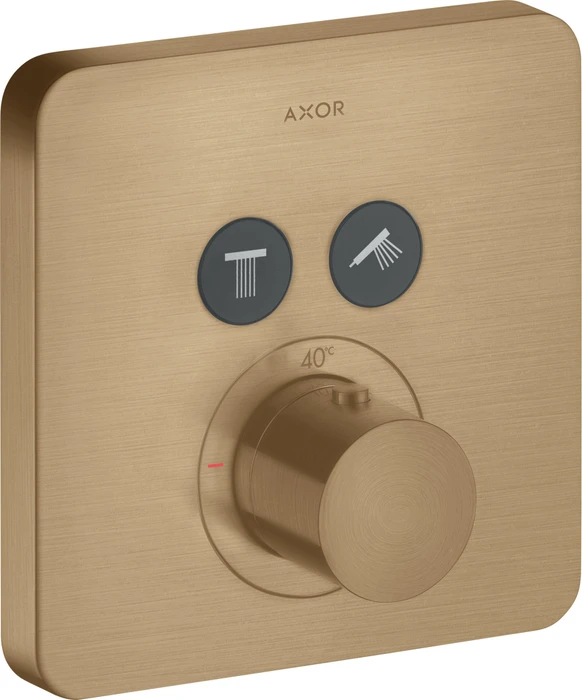 Hansgrohe Axor ShowerSelect softcube Thermostat mit 2 Ventilen brushed bronze