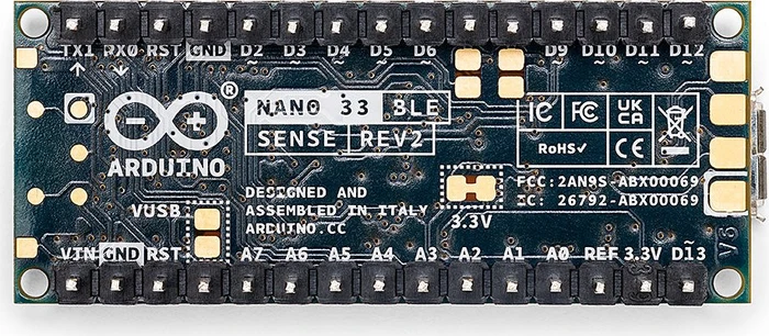 Arduino Nano 33BLE Sense Rev2 mit Header