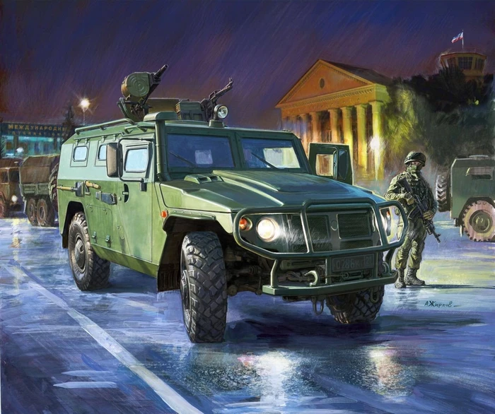 Zvezda Russian armored vehicle GAZ-233014