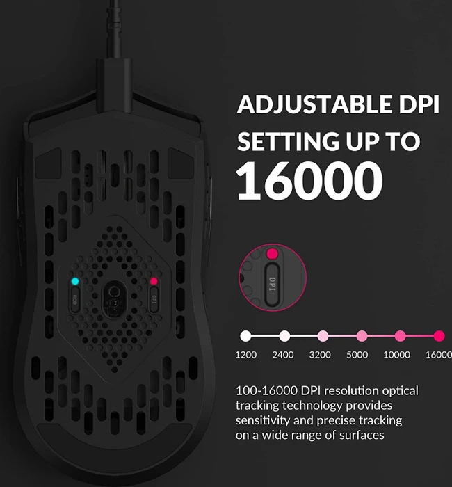 Keychron M1 Ultra-Light Gaming Mouse schwarz, USB