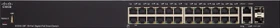 Cisco SG250 Rackmount Gigabit Smart Switch, 24x RJ-45, 2x RJ-45/SFP, 195W PoE+ (SG250-26P-K9)