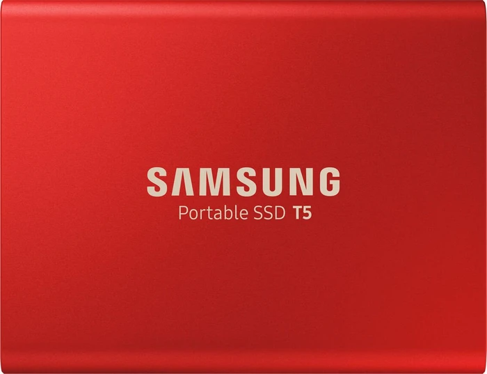 Samsung Portable SSD T5, Metallic Red, 500GB, USB-C 3.1