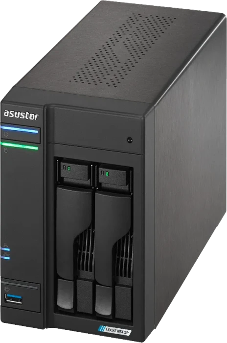 Asustor Lockerstor 2 Gen2+ AS6702T v2, 4GB RAM, 2x RJ-45 5GBase-T, 2x USB-A 3.1