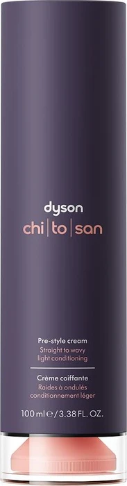 Dyson Chitosan Pre-Style Cream glattes bis welliges Haar leichte Pflege, 100ml