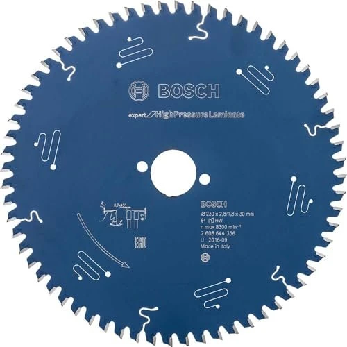 Bosch Professional Expert for High-Pressure Laminate Kreissägeblatt 64Z, 230x1.8x30mm, 1 Stück
