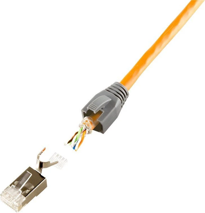 LogiLink RJ-45 Cat6a Steckverbinder, 50er-Pack, geschirmt