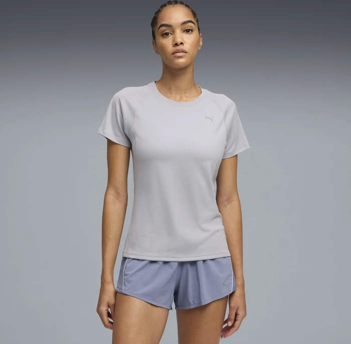 Puma Veolocity Laufshirt kurzarm vibrant silver