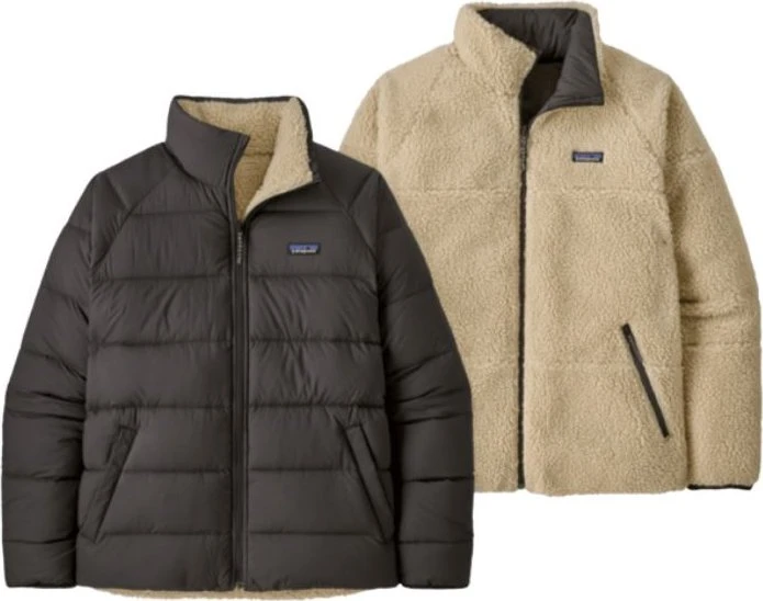 Patagonia Reversible Silent Down Fleece Funktionsjacke schwarz (Herren)