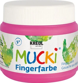 Kreul Mucki Fingerfarbe, quietsch pink, 150ml