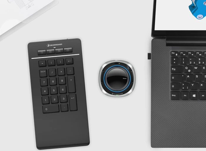 3Dconnexion Numpad Pro, schwarz, USB/Bluetooth