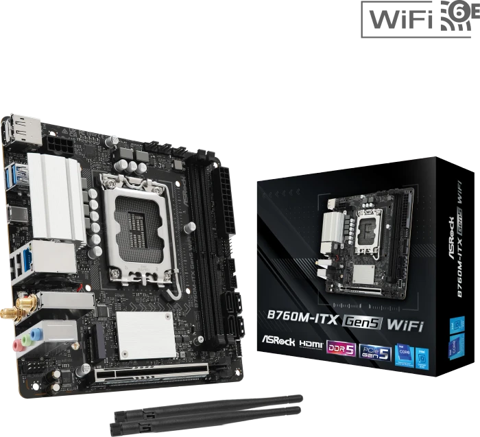 ASRock B760M-ITX Gen5 WiFi (Intel 1700)